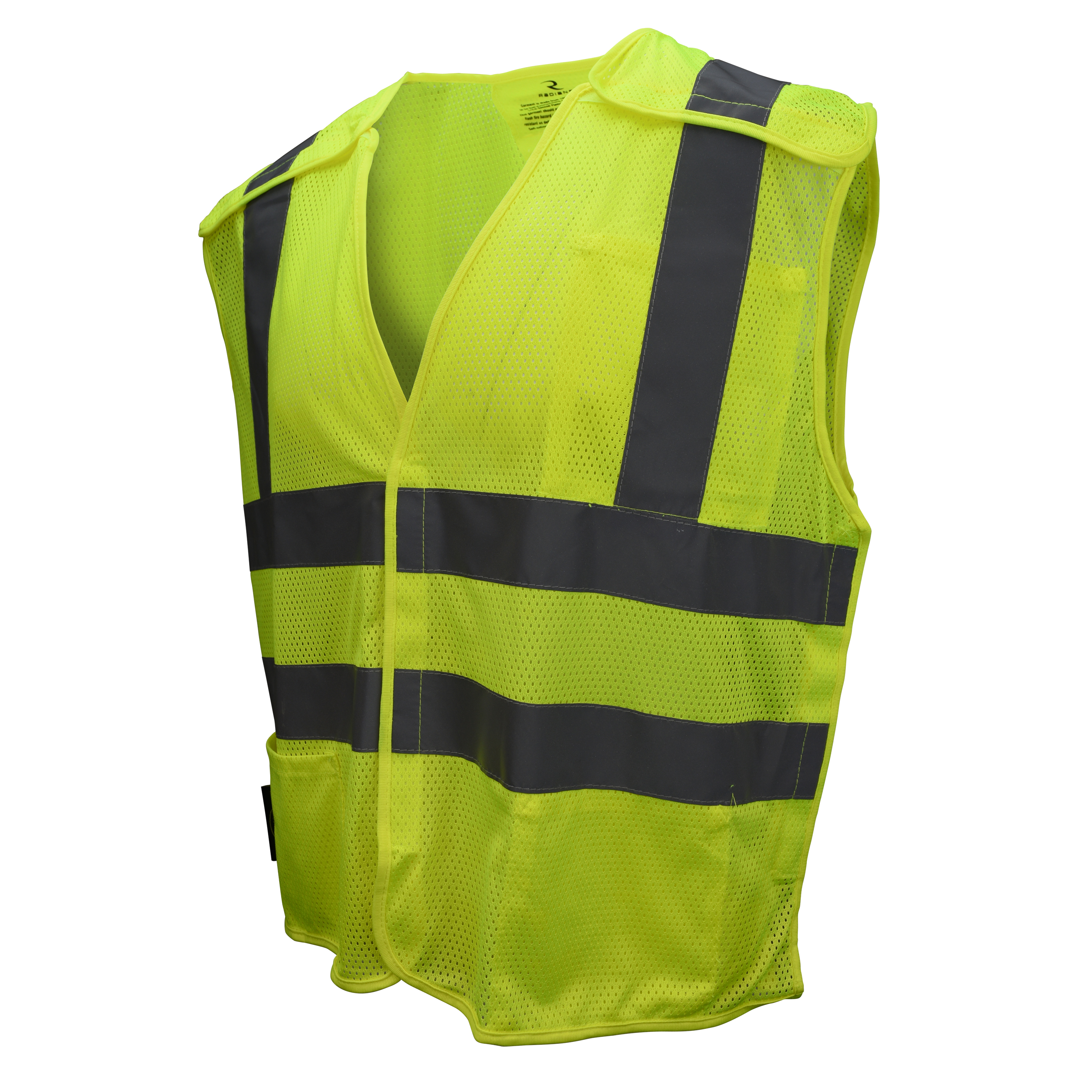 SV45-2 Type R Class 2 Self Extinguishing Mesh Breakaway Vest - Green - Size M - Safety Vests